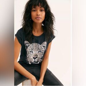Daydreamer for Free People Leopard Tee Bodysuit